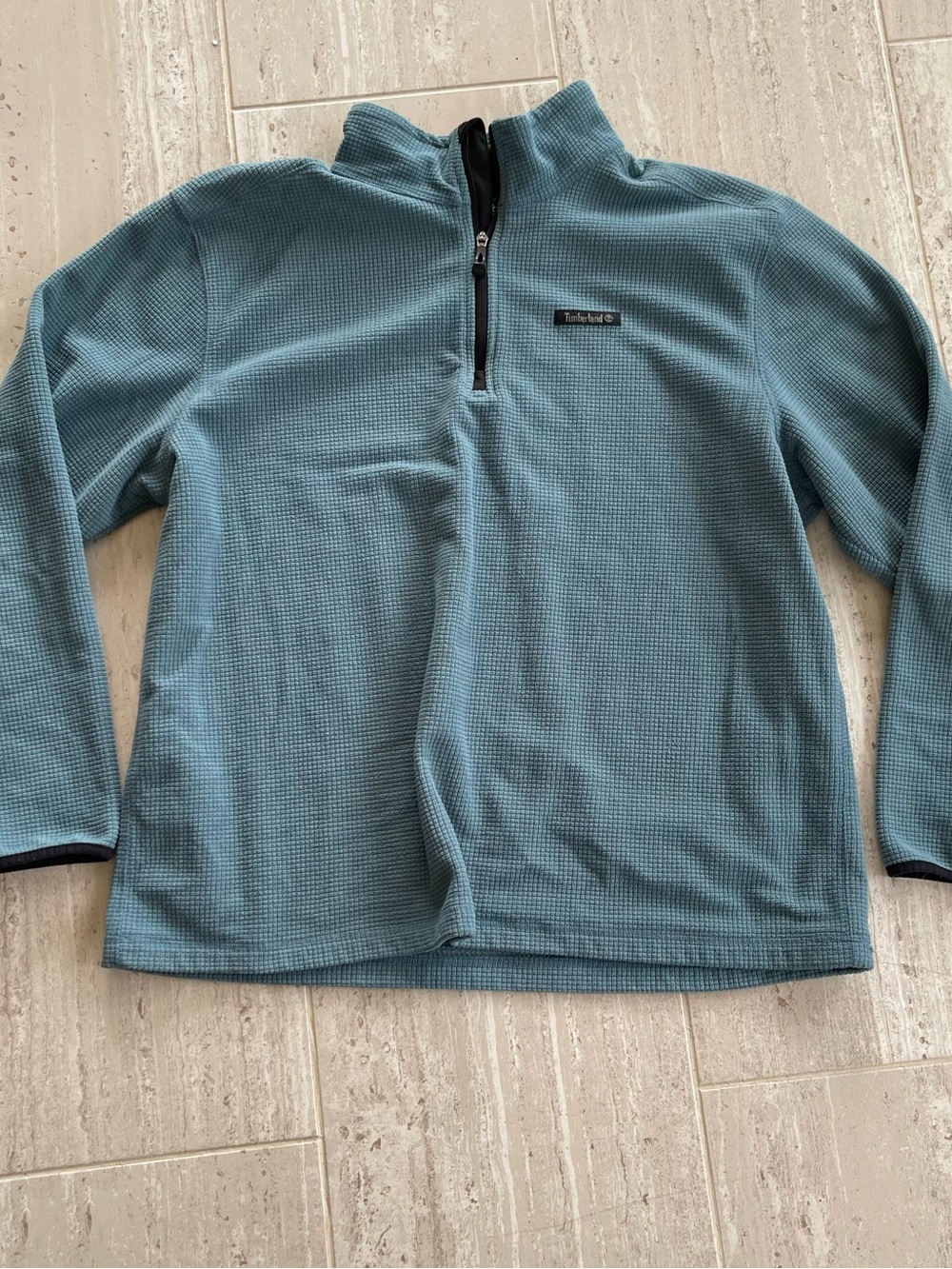 Timberland Men’s Light Teal Quarter-Zip Pullover